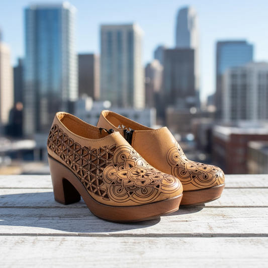 Zapatos Artesanales TM-0347 Tan - Leather Shoes