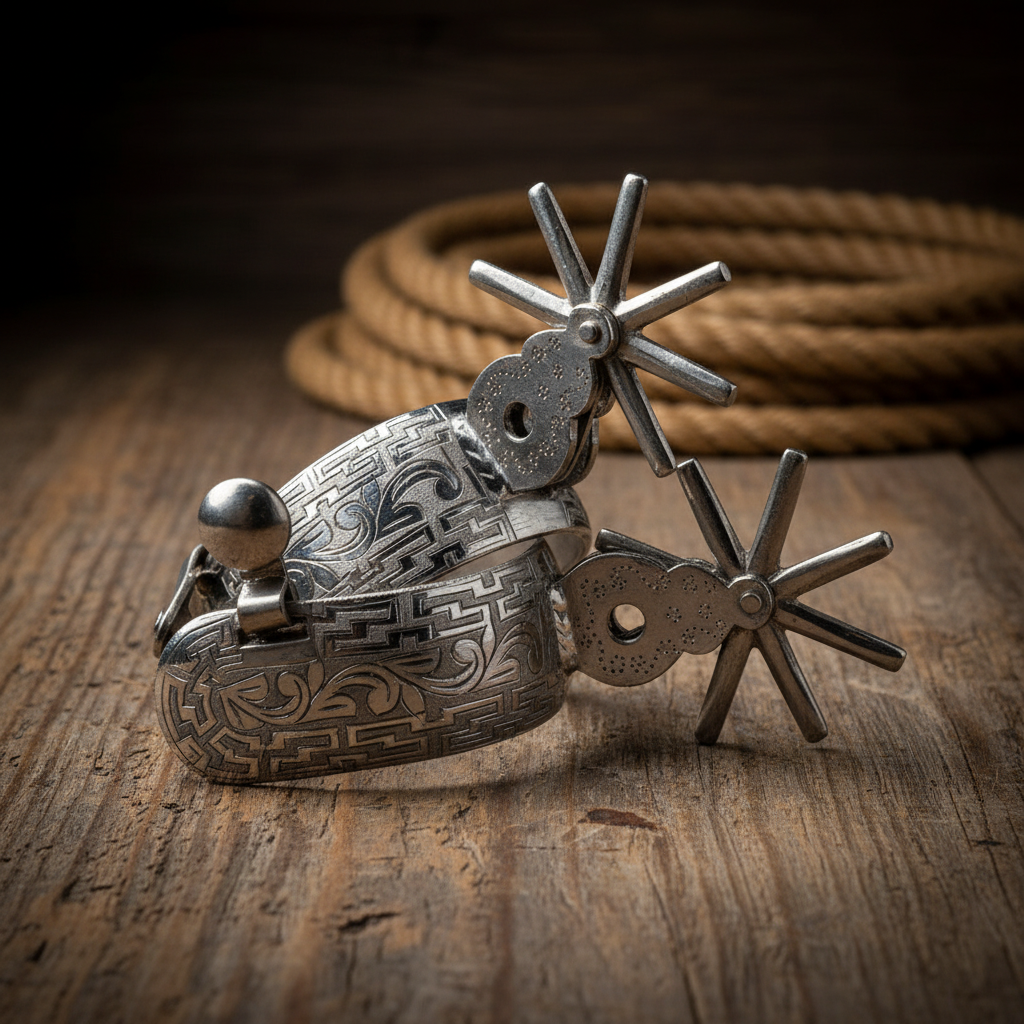 Espuelas de Charro TM-53112 Stainless Steel Spurs