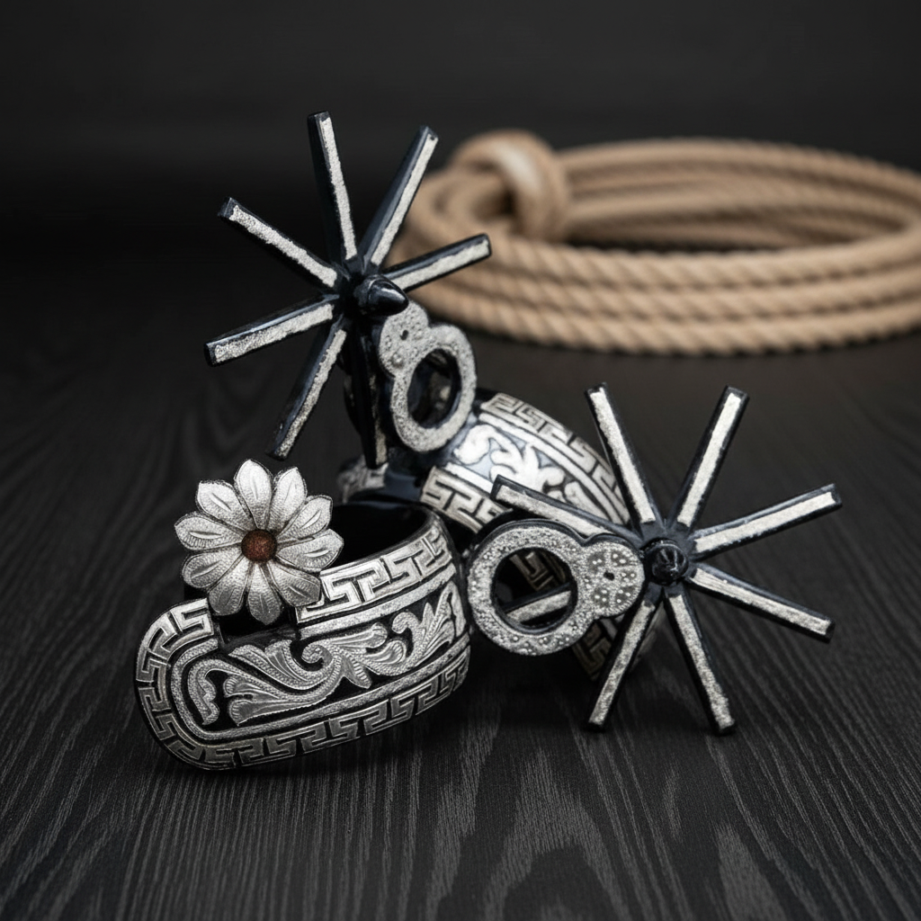 Espuelas de Charro TM-53211 Stainless Steel Spurs