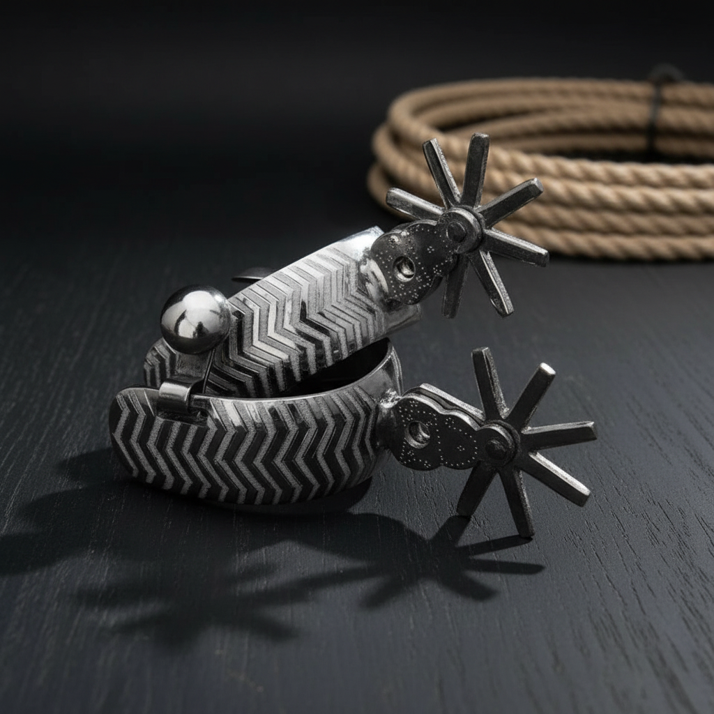 Espuelas de Charro TM-53414 Stainless Steel Spurs