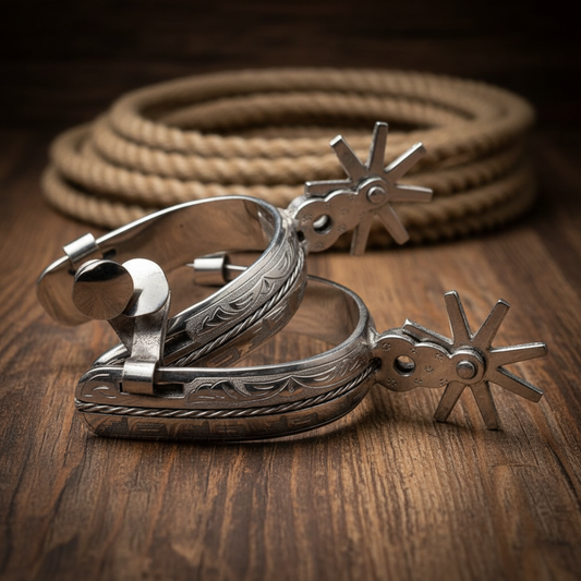 Espuelas de Charro TM-53511 Stainless Steel Spurs