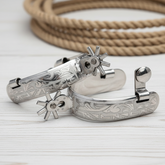 Espuelas de Charro TM-53518 Stainless Steel Spurs