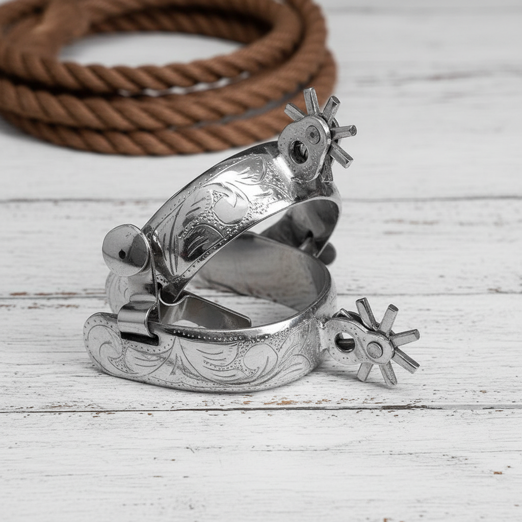 Espuelas de Charro TM-53524 Stainless Steel Spurs