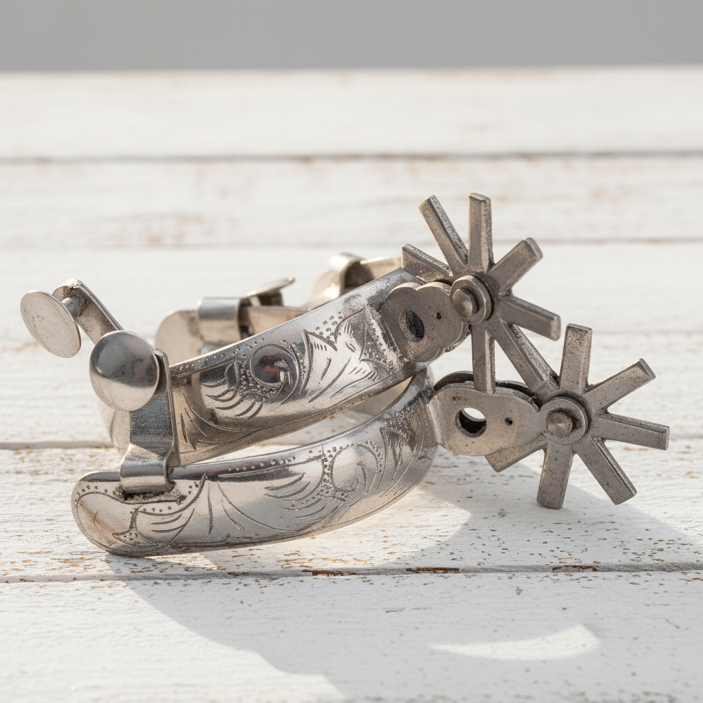 Espuelas de Charro TM-53525 Stainless Steel Spurs