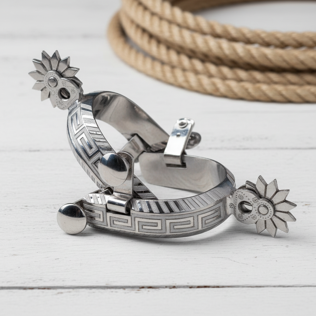 Espuelas de Charro TM-53527 Stainless Steel Spurs
