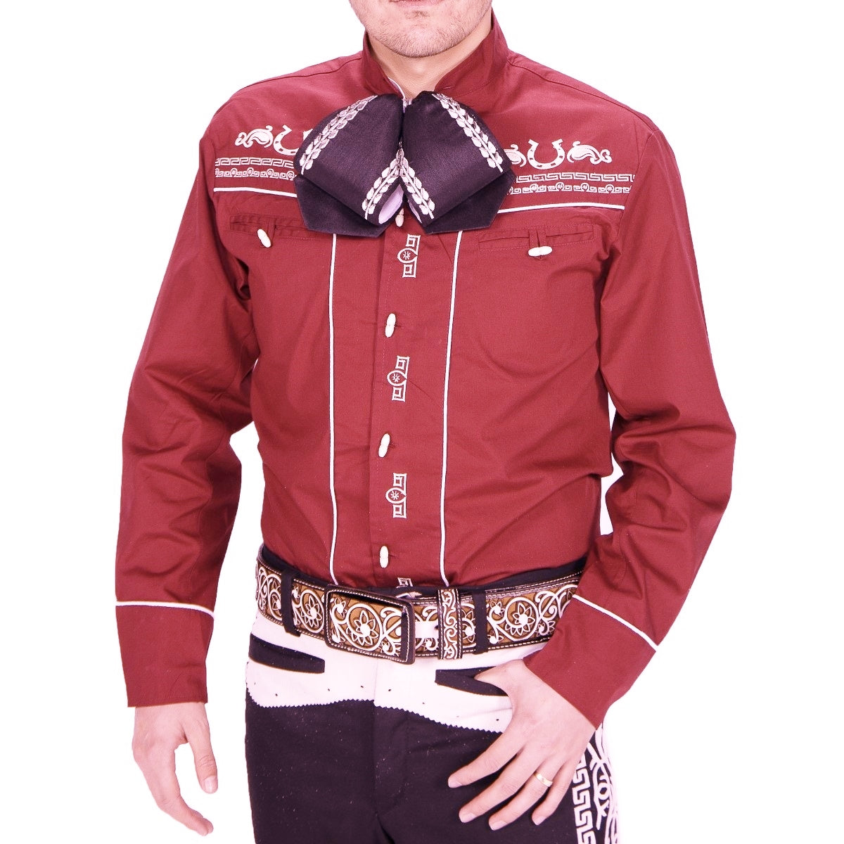 Men's Charro Shirt TM-WD0876 - Camisa de Charro para Hombres.