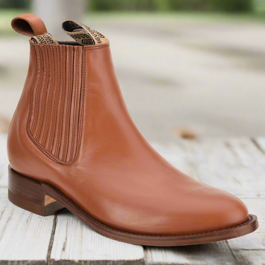 TM-WD11-0715 Amber - Botines Charros para Hombres / Men's Paddock Boots / Charro Boots / Chelsea Boots