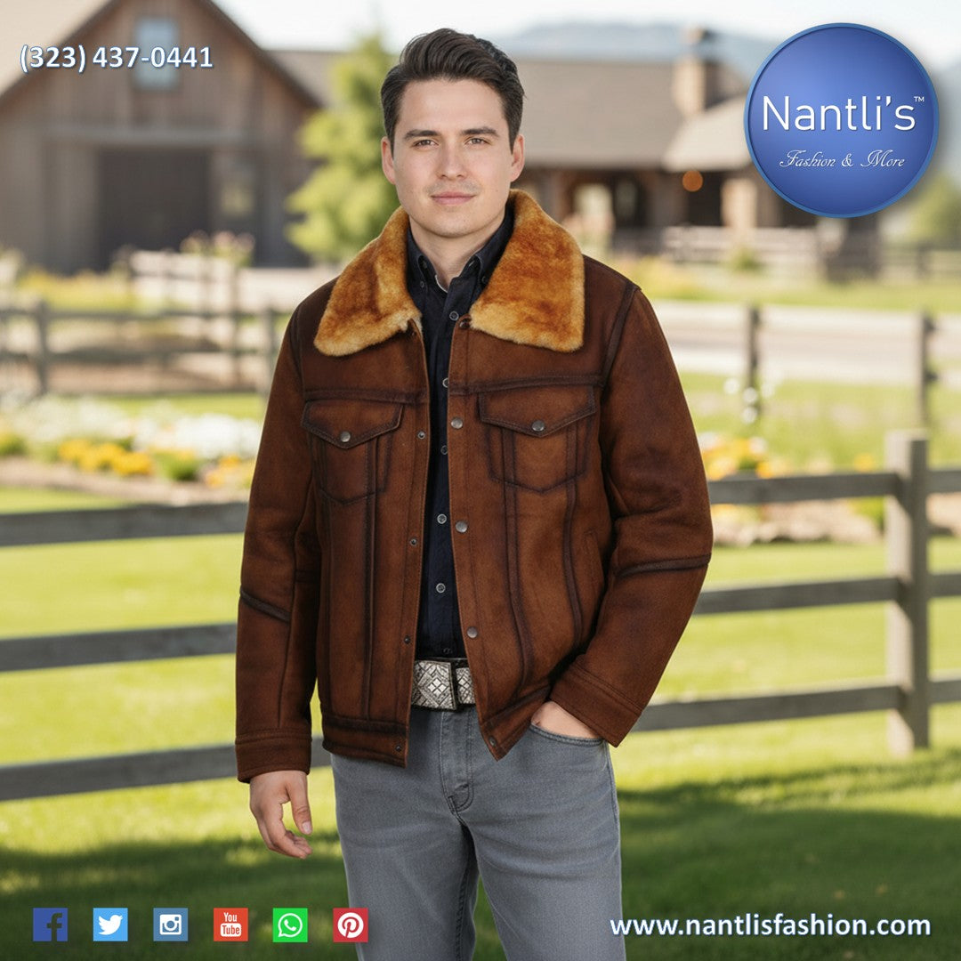 Chamarra de cuero para Hombre TM-WD12-1685 Leather Jacket for Men