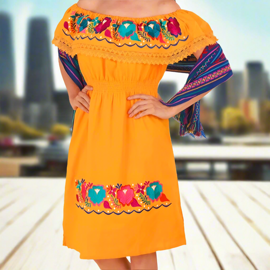 Vestido Bordado TM-77307 Embroidered Dress