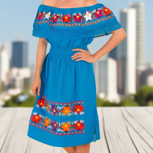 Vestido Bordado TM-77311 Embroidered Dress
