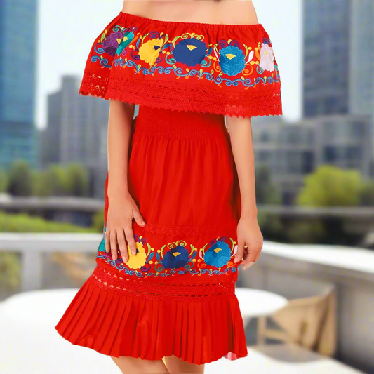 Vestido Bordado TM-77355 Embroidered Dress