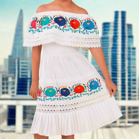 Vestido Bordado TM-77450 Embroidered Dress