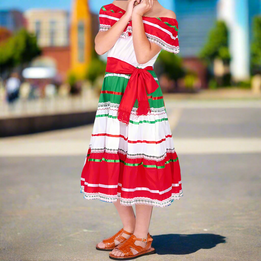 Vestido Patrio de Niña TM74126 - Girls Dress