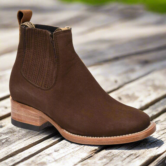 Western Rodeo Booties for Kids Botines Rodeo para ninos TM-WD11-0348K Brown