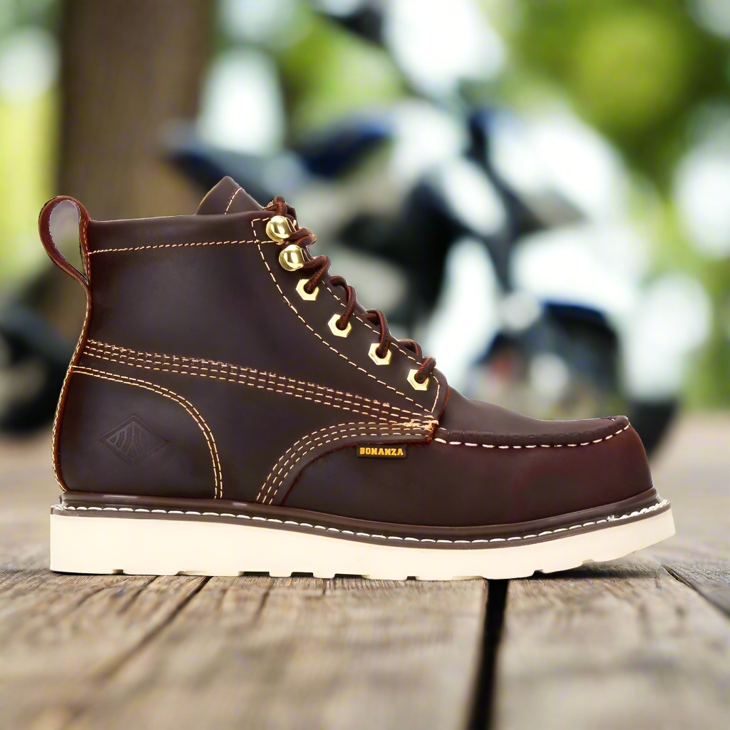 Work Boots BA640 Burgundy - Botas de trabajo