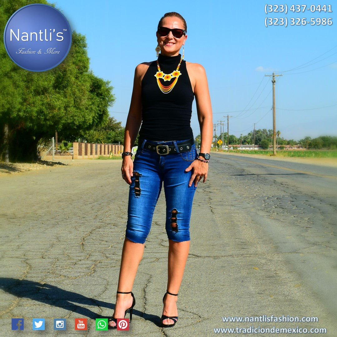 Aretes y collares para Mujer Nantlis Joyeria de Chaquira