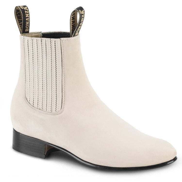 Botines de Charro BA100 Hueso (Nubuck) - Paddock Boots
