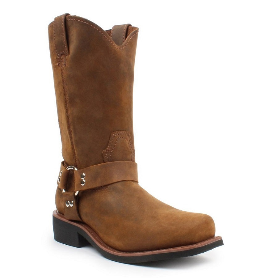 Botas de Motociclista BA122 Brown Biker Boots