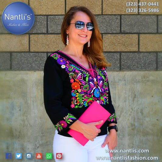 Blusa Bordada TM-77535 Embroidered Blouse