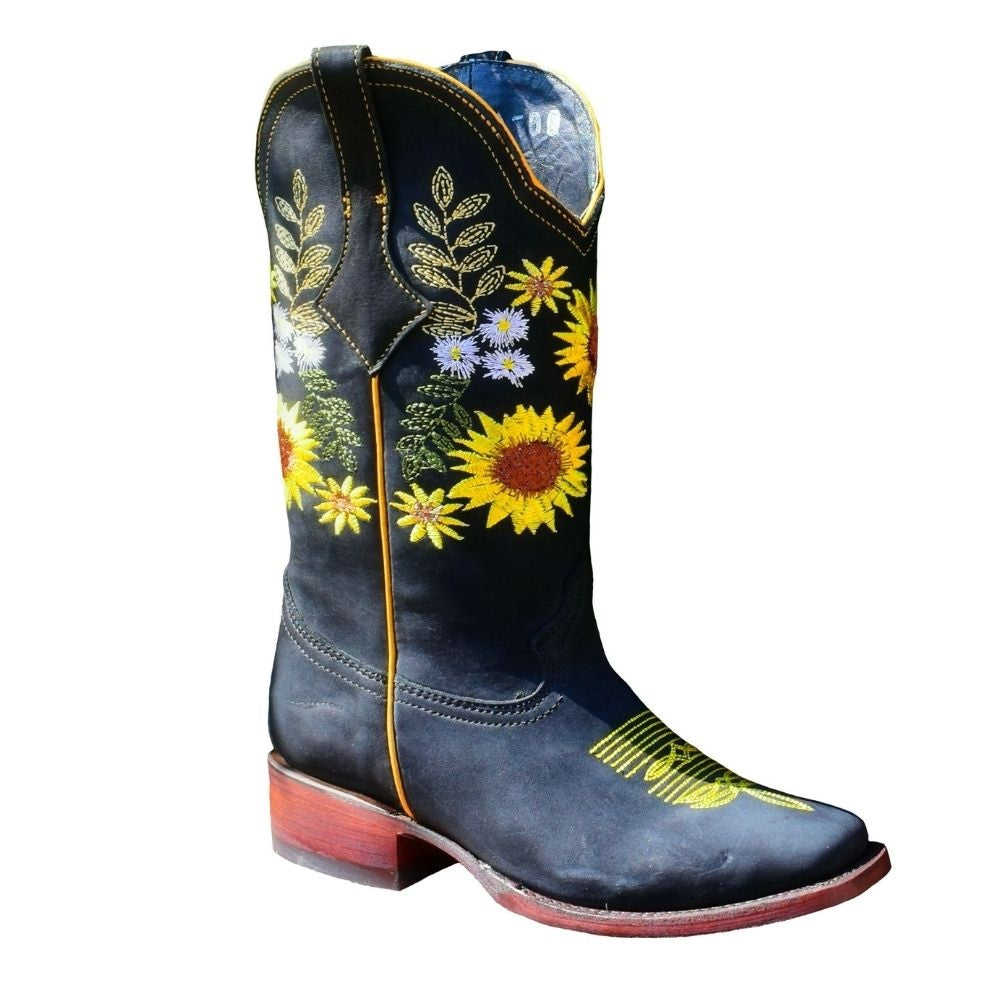 Botas Vaqueras TM-WD-Girasol Black - Western Boots
