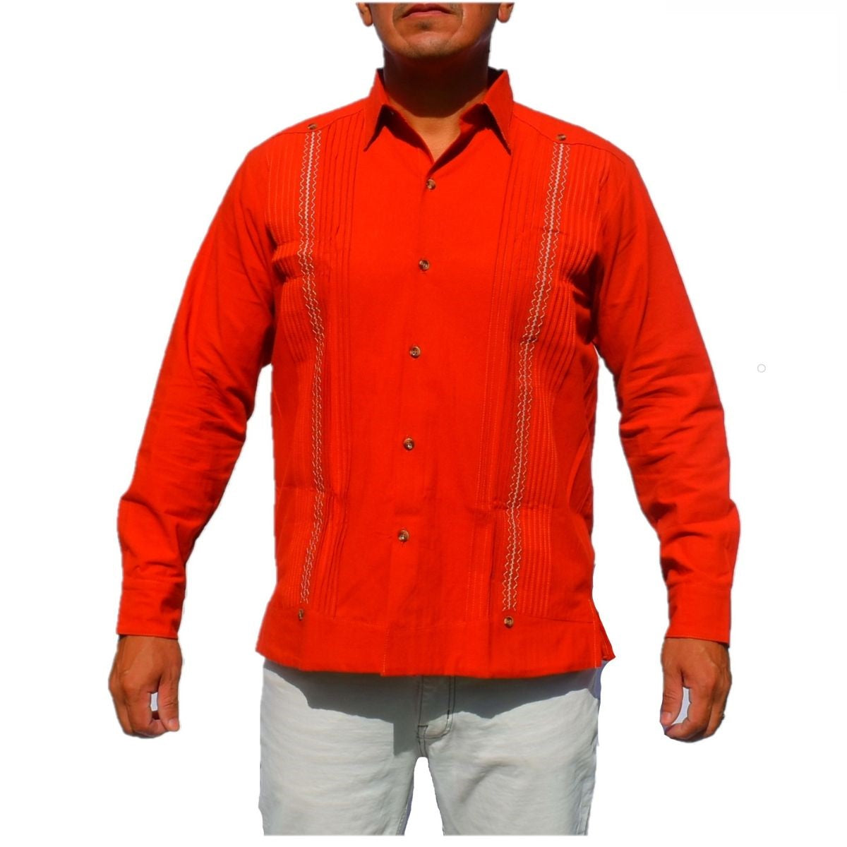 Camisa para Hombre TM-79476 Terracota Men's Shirt