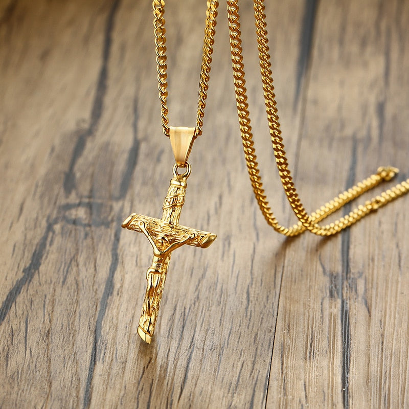 Pendiente y Collar para Hombre o Mujer Cross Necklace for Men Women