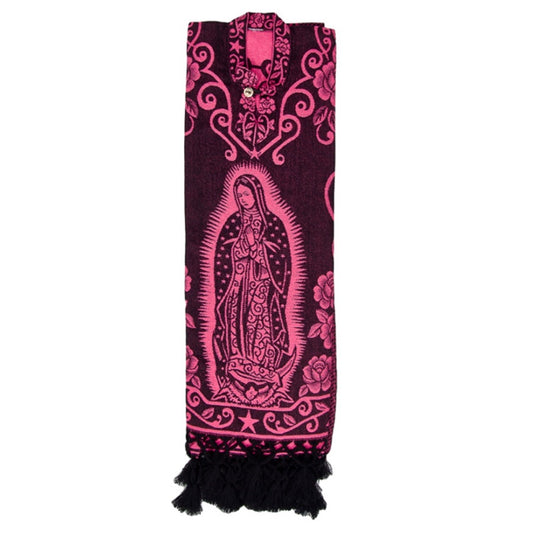 Jorongo Mexicano TM-73403 Pink Mexican Poncho