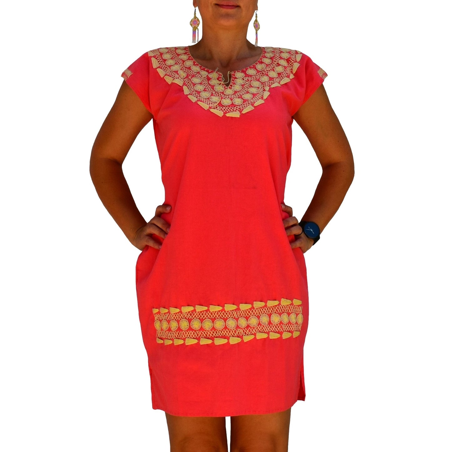 Vestido Bordado TM-77000 Embroidered Dress
