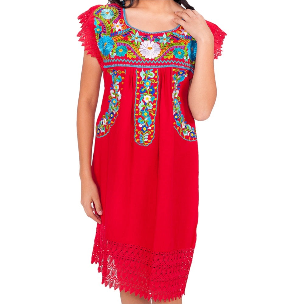 Vestido Bordado TM-77138 Embroidered Dress