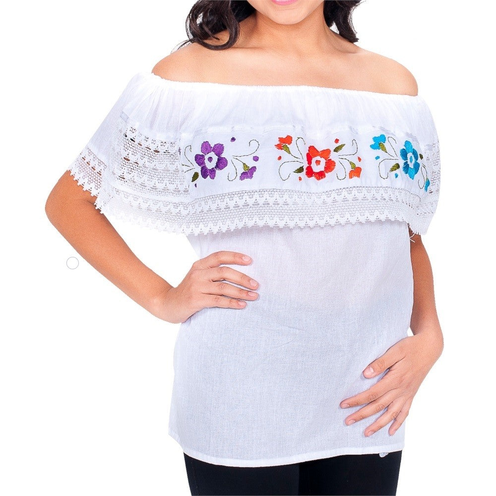 Blusa Campesina Bordada TM-77212 Embroidered Blouse
