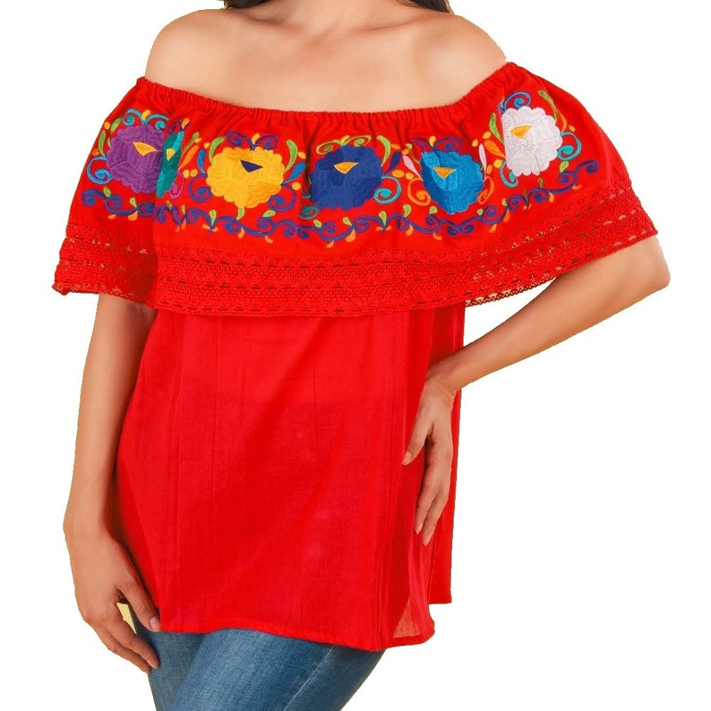 Blusa Bordada TM-77501 Embroidered Blouse