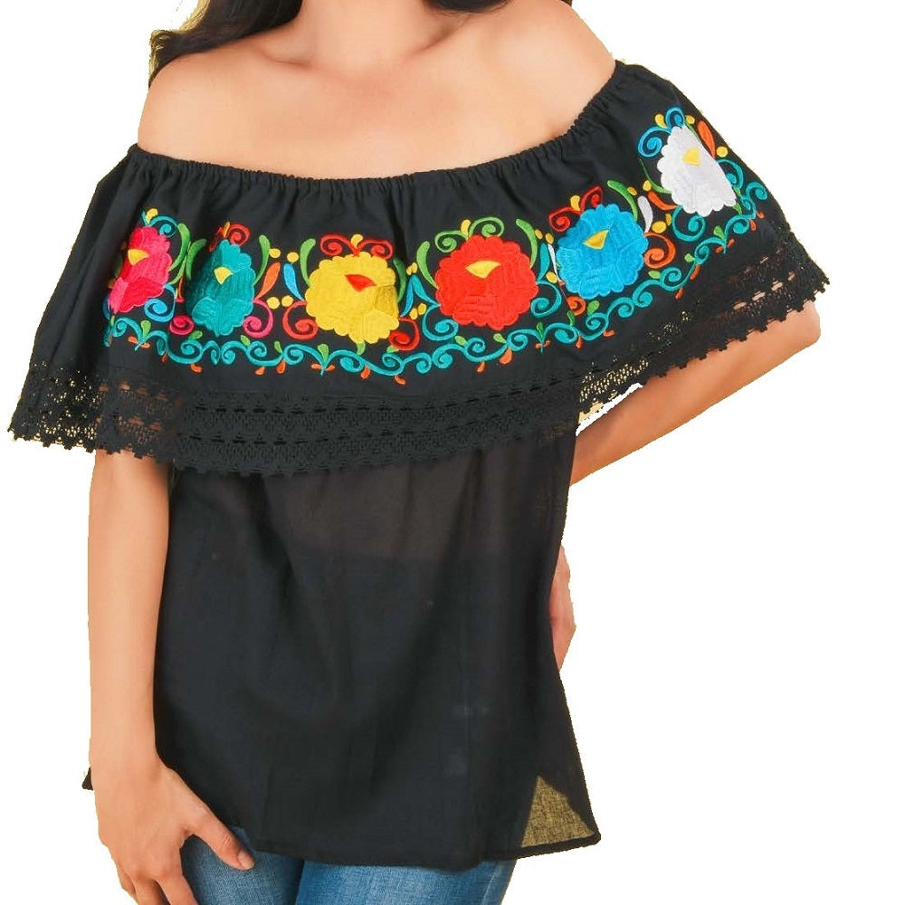 Blusa Bordada TM-77504 Embroidered Blouse