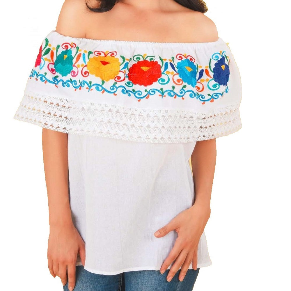 Blusa Bordada TM-77506 Embroidered Blouse