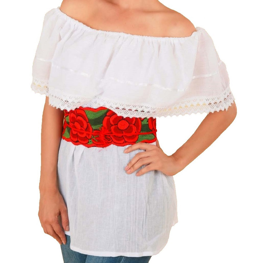 Blusa Bordada TM-77507 Embroidered Blouse