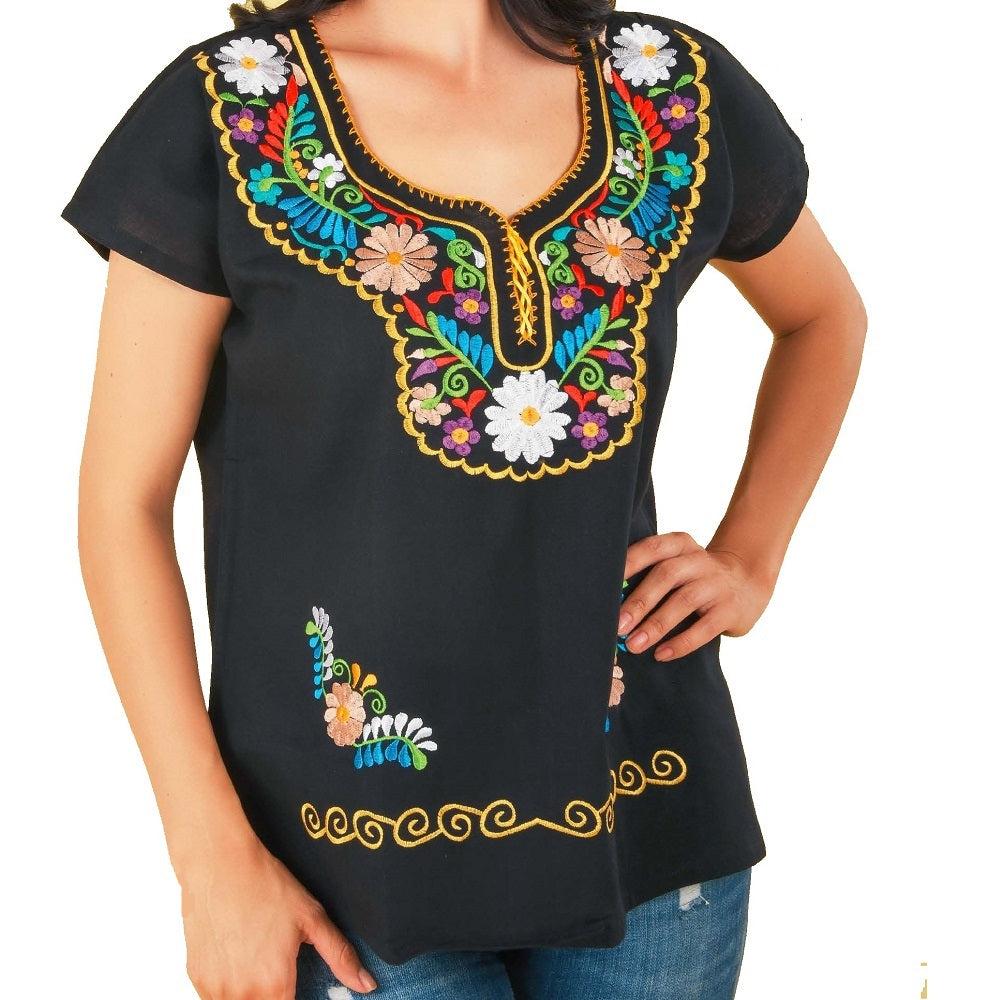Blusa Bordada TM-77511 Embroidered Blouse