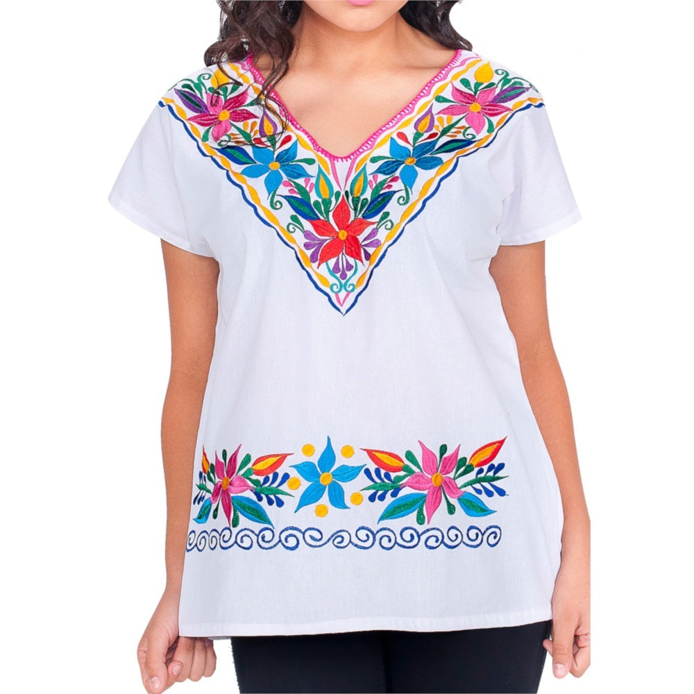 Blusa Bordada TM-77521 Embroidered Blouse