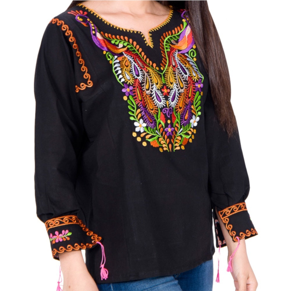 Blusa Bordada TM-77531 Embroidered Blouse