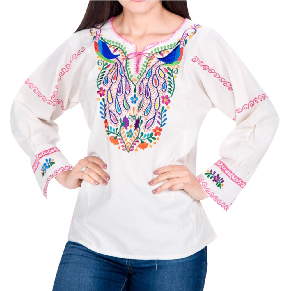 Blusa Bordada TM-77532 Embroidered Blouse
