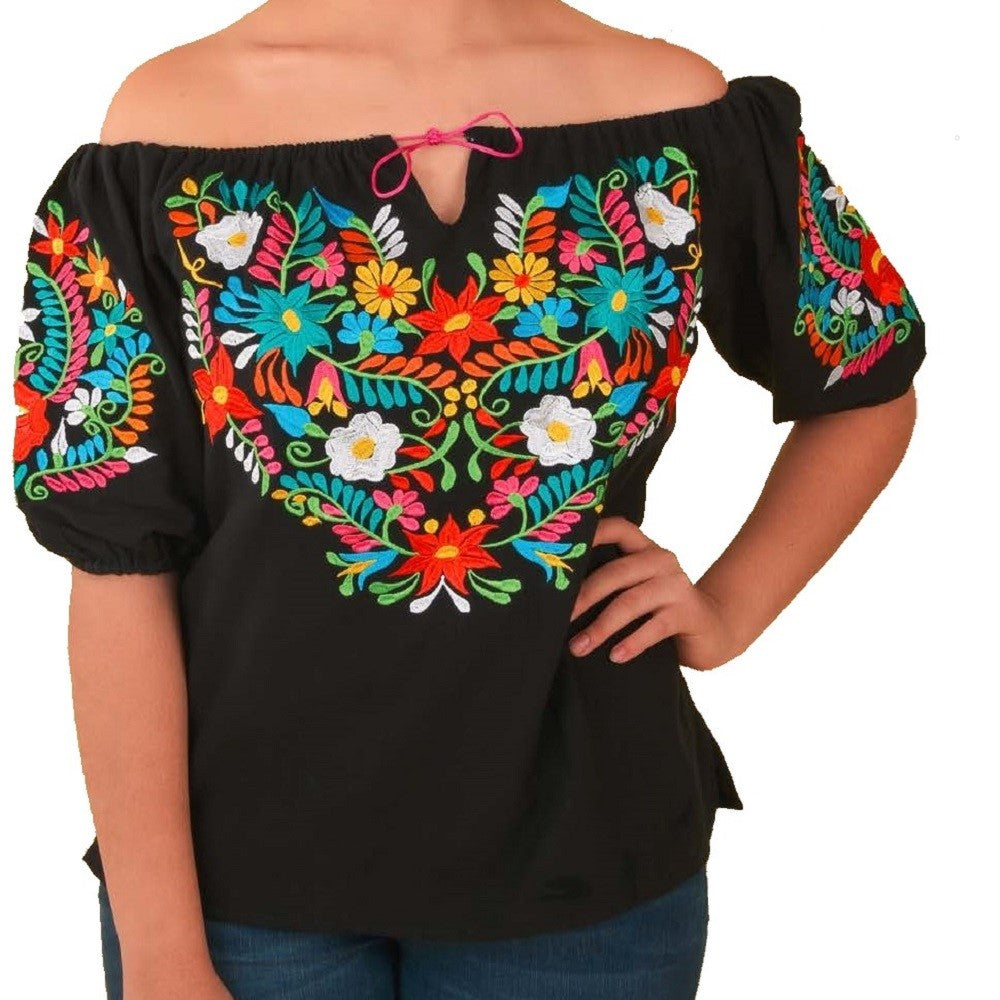 Blusa Bordada TM-77538 Embroidered Blouse