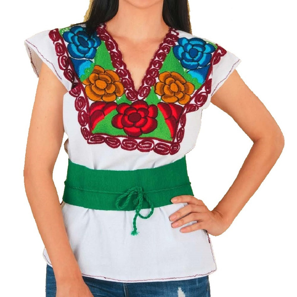 Blusa Bordada TM-77581 Embroidered Blouse