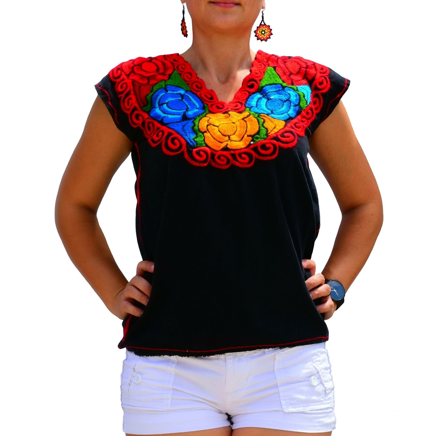 Blusa Bordada TM-77582 Embroidered Blouse