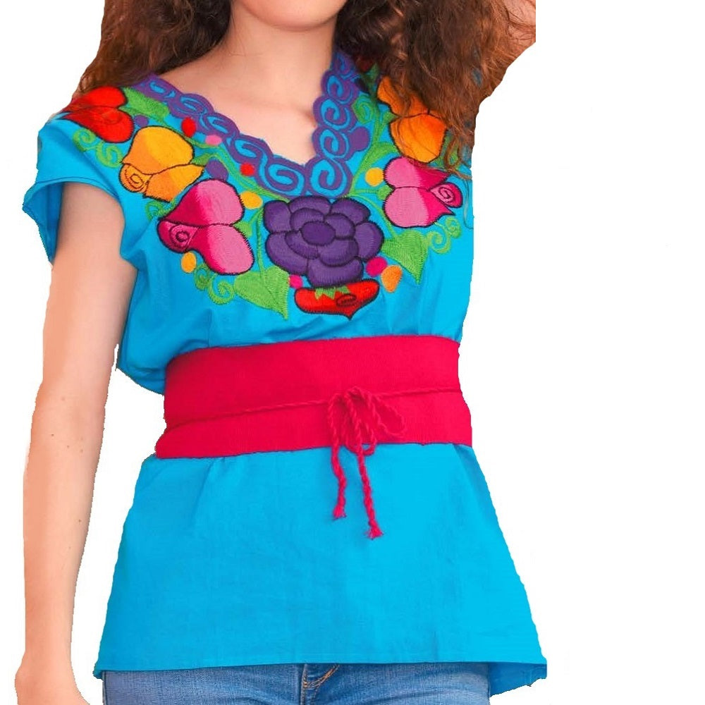Blusa Bordada TM-77583 Embroidered Blouse