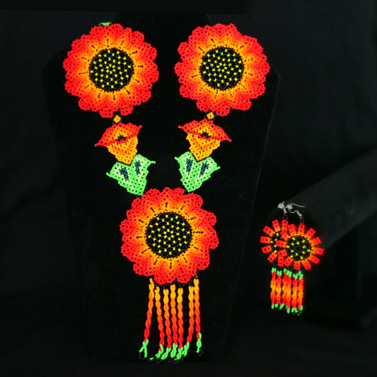 Beaded Jewelry Set Set de joyeria de Chaquira - TM-OV-1004-R