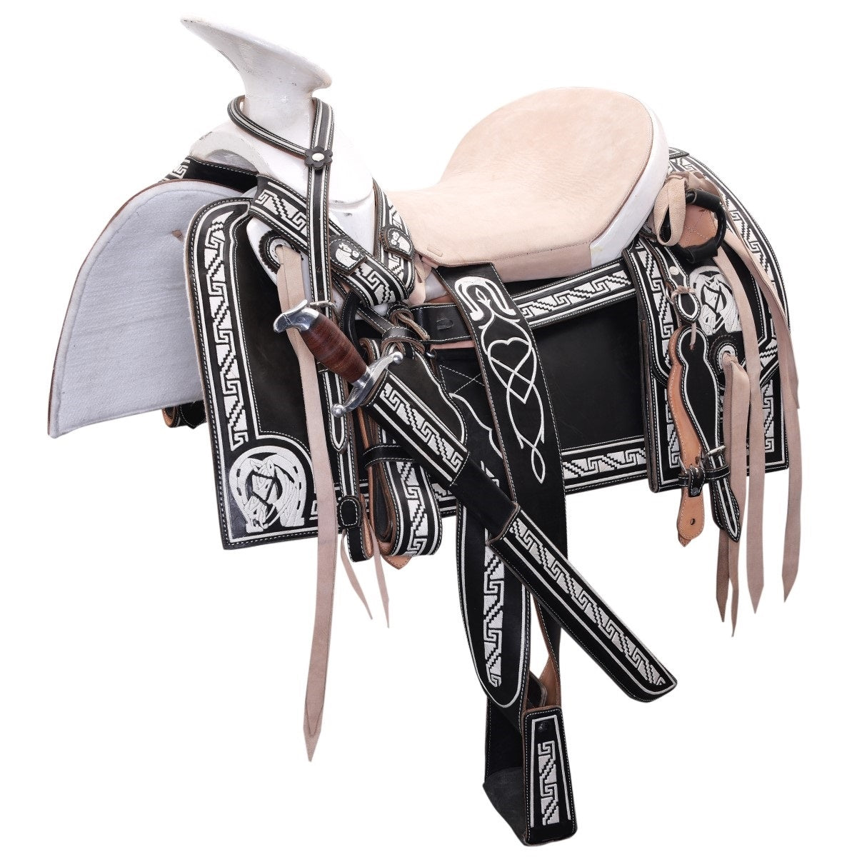 Silla de Montar para Caballo TM-WD1061-1028 Black- Horse Saddle