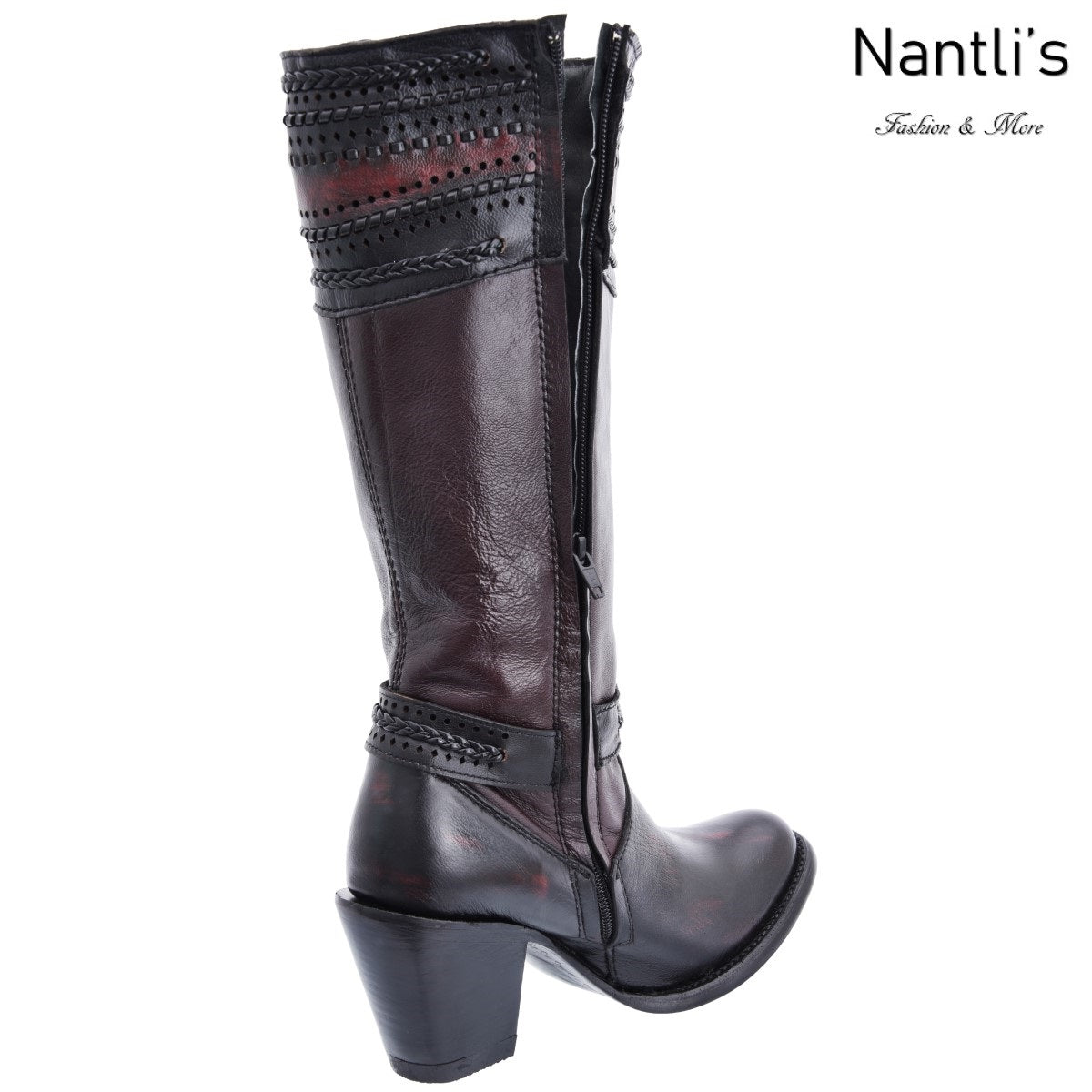 TM-WD12-0486 Botas Vaqueras para mujer Western boots for women nantlis zipper view