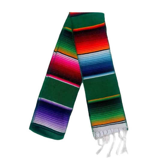 Estola-Bufanda Saltillo TM-73310 Green Mexican Stole-Scarf