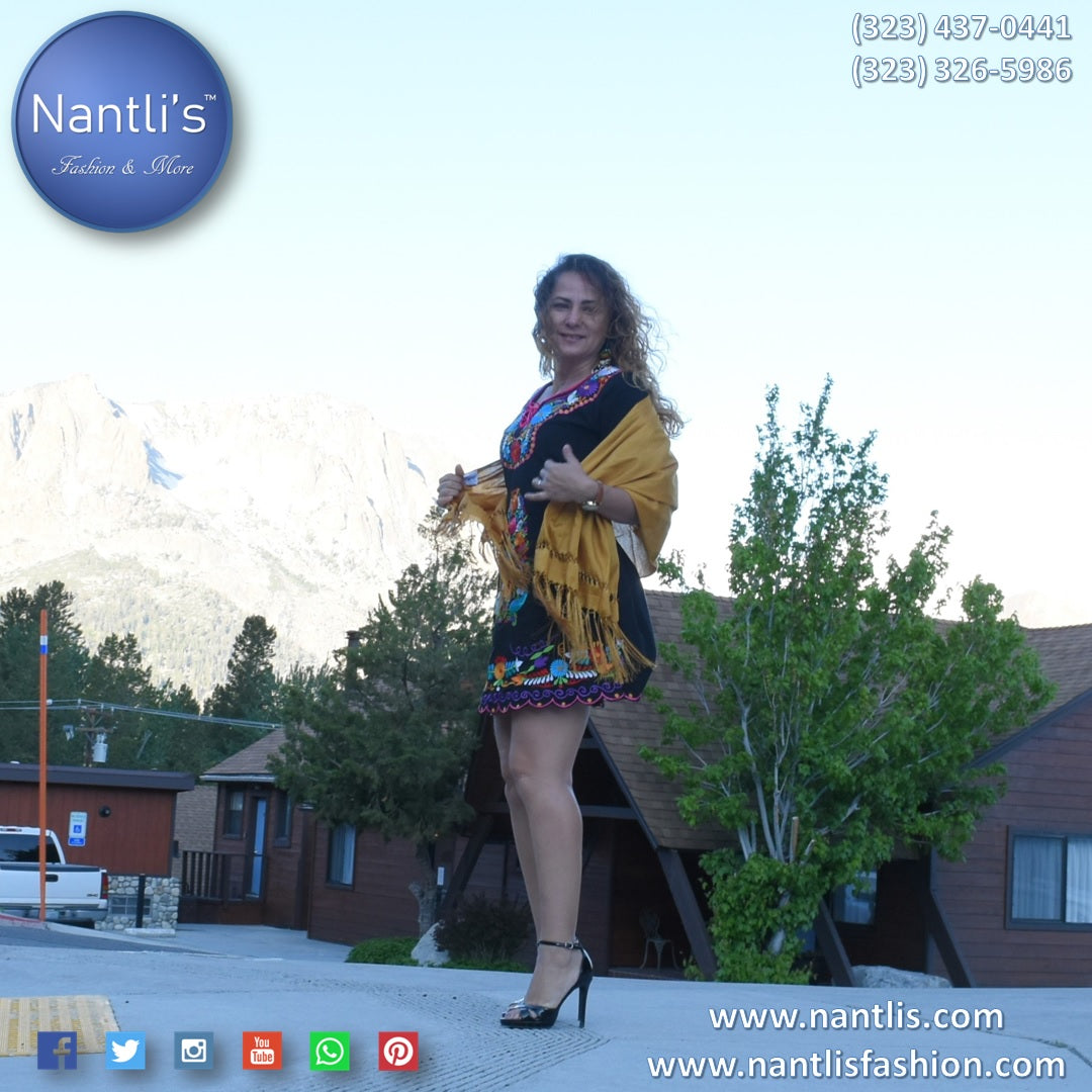 Rebozo Mexicano TM-75110-J Mexican Shawl