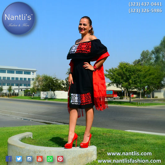 Vestido Bordado TM-77309 Embroidered Dress