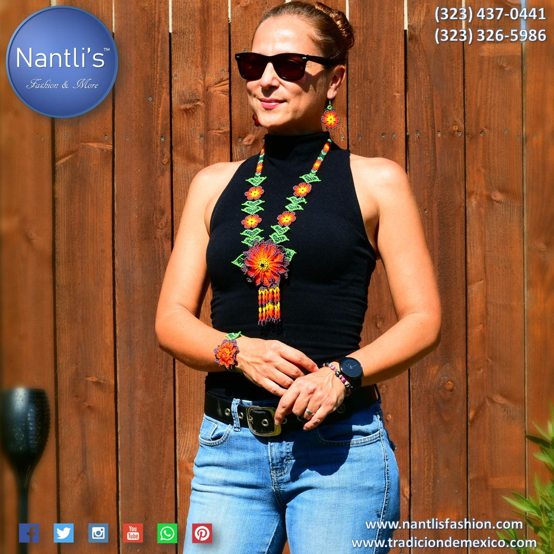 Women Necklaces earrings and bracelets Nantlis Beaded Jewelry