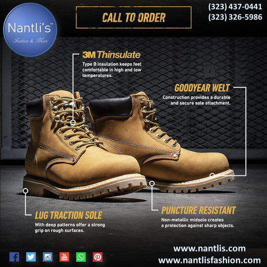 Safety Footwear - Botas de Trabajo de Piel